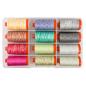 Preview: Baumwollgarn Aurifil Box Tula Pink Premium Collection 50wt je ca. 1280m 12 large spools