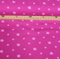 Preview: Jersey Baumwolle pink mit kleinen Sternen in rosa