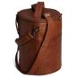 Preview: Handarbeitstasche Saturn XL 21x28 cm Rich Brown