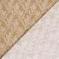 Preview: Musselin Stoff bedruckt Blatter Beige