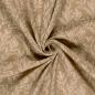 Preview: Musselin Stoff bedruckt Blatter Beige