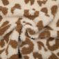 Preview: Strickstoff polyester leopard jacquard weave teddy