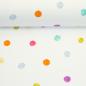 Preview: Jersey Baumwolle Flowerpop by Hip Som Hap, 778011 Tupfen, bunt/weiß
