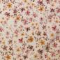Preview: Jersey Baumwolle 95% BW 5% EA Mini Flowers Fb. 90 Altrosa-Senf by Swafing