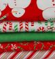 Preview: Moda Merry&Bright Fat Quarter 5-er Bundel Weihnachten