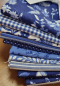 Preview: Stoffpaket Delft 12 Stück je 48x48 cm