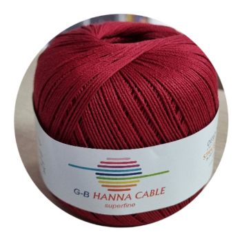 Baumwollgarn Hanna Cable Fb. 1320 dunkelrot