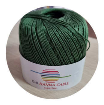 Baumwollgarn Hanna Cable Fb. 1452 Tannengrün