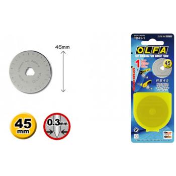 Olfa Ersatzklinge für Rollschneider 45 mm 1 Stk