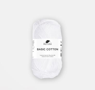 Baumwollgarn Basic Cotton Fb. 01 Weiß von Pro Lana