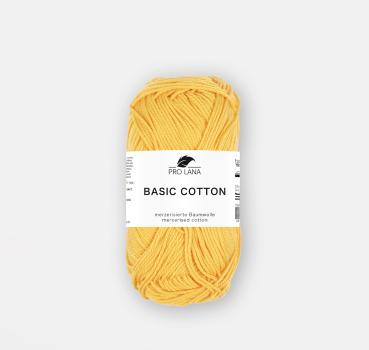 Baumwollgarn Basic Cotton Fb. 122 Sonnengelb von Pro Lana