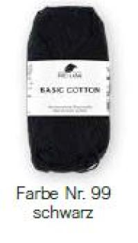Baumwollgarn Basic Cotton Fb. 99 Schwarz von Pro Lana