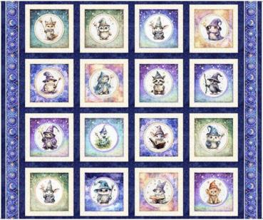 Patchworkbaumwolle Panel Lil Wizards 2600-30550-N Picture Patch Quilting Treasure