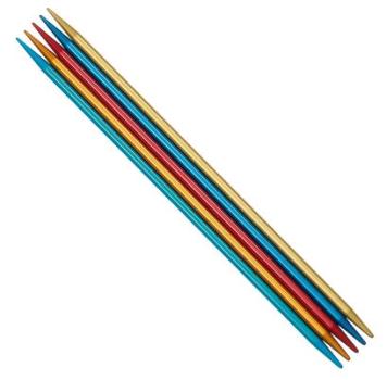 Strumpfstricknadeln Addi Colibri farbig Metall 15 cm 2,5 mm