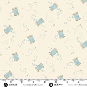 Patchworkbaumwolle Sewing Bird Needle and Thread by Laundry Basket Quilts