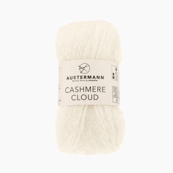 Austermann Cashmere Cloud 25 g - 180 m Fb. 1 Wollweiß