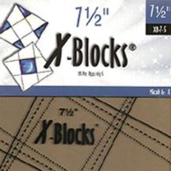 7.5 X-Blocks Template by Cactus Queen Quilt Co