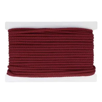 Kordel geflochten 8 mm Fb. Bordeaux