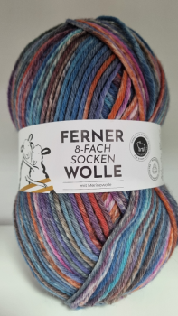 Ferner Sockenwolle 8-Fach Fb. 784-24 150 g 225 m