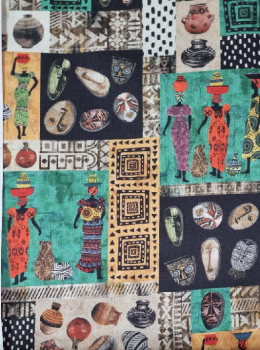 Patchworkbaumwolle FROM AFRICA by Louise Nisbet 5325-13