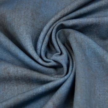 French Terry Sommer Sweat Baumwolle Jeansoptik blau von FVJ