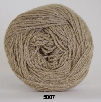 Organic Trio Hjertegarn Sand Wolle Baumwolle Seide Mischgarn