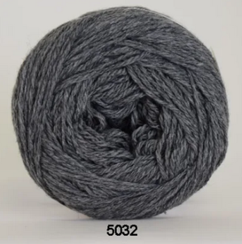 Organic Trio Hjertegarn Anthrazit Wolle Baumwolle Seide Mischgarn