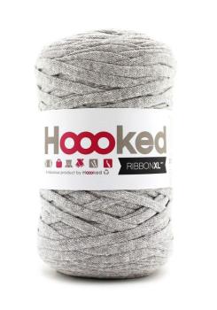 Hoooked RibbonXL Fb. Silver Grey 100% recycelte Garne, das Original-T-Shirt Garn