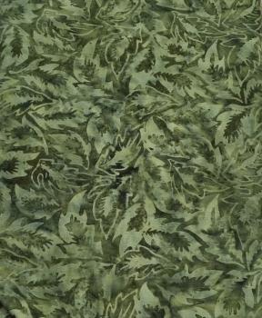 Batikstoff Island batiks Woodblock Bouquet Forest 1172