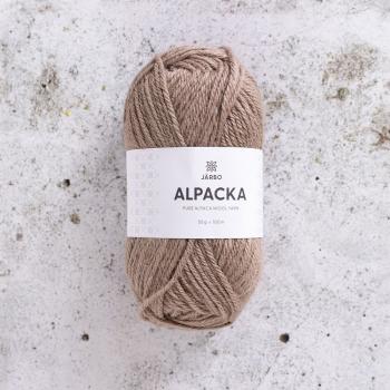 Alpacka 100% Alpaka Wollgarn Fb. Braun-beige melange von Järbo