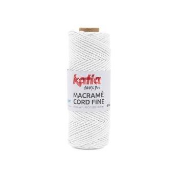 Macrame Cord Fine Fb. 200 weiß von Katia