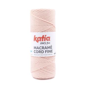 Dünnes Seilgarn aus100% Recycling-Material Macramé Cord Fine Fb.217 Helles Lachsrot