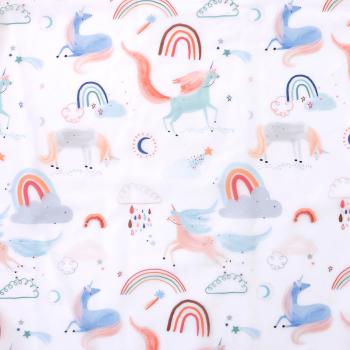 Regenjackenstoff Katia Translucent s/s Unicorn is in the air