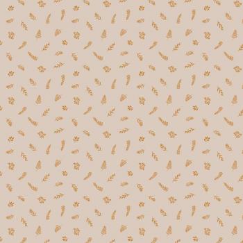 7134-9 Katia Musselin Blätter beige gold