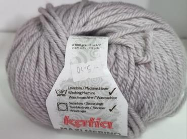 Maxi Merino DK Garn von Katia Fb. 12 Grau melange