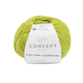 Baumwollgarn Cotton-Cashmere Fb. 84 Pistaziengrün von Katia
