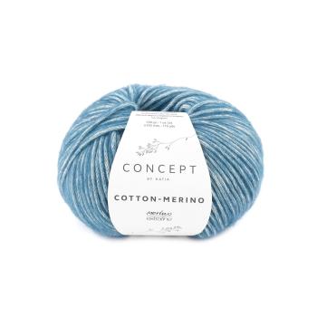 Baumwollgarn Cotton-Merino Fb. 133 grünblau
