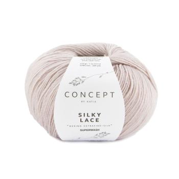 Silky Lace 80% Merino Extrafine Superwash - 20% Seide Fb. 184 Mittelrose