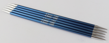 KnitPro Strumpfstricknadeln Zing 4,0 mm 20 cm