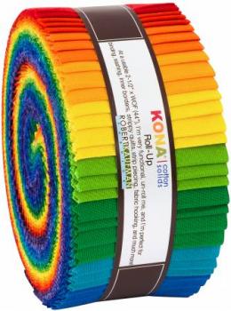 Kona Cotton Solids Bright Rainbow Roll-Ups 784-40