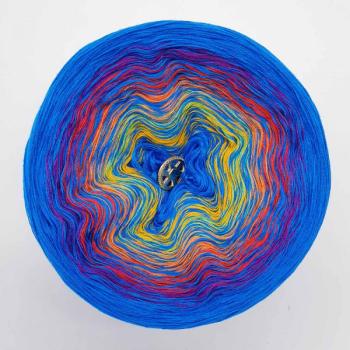 Verlaufsgarn Lady Dee ́s Traumgarne Bobbel 4fädig 250 g 1000m Fb. Crazy oase 4