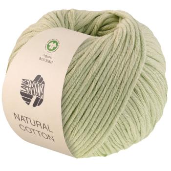 Natural Cotton GOTS Millefili- Zwirnung Fb.1 Blassgrün