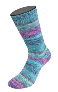 Cosy Socks Dream Fb. 255 Blaugrau/Petrol/Türkis/Blau-/Rotviolett/Hellblau/ Jeans/Jade