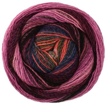 Gomitolo Modo Fb. 623 Schwarz-/Graurot/Koralle/Pink/Dunkelpetrol/ Dunkeloliv/Bordeaux/Fuchsia