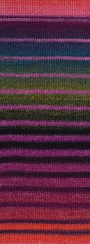 Gomitolo Modo Fb. 623 Schwarz-/Graurot/Koralle/Pink/Dunkelpetrol/ Dunkeloliv/Bordeaux/Fuchsia