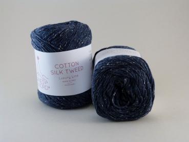 Cotton Silk Tweed von Lainesdunord Fb. 5726 Blau