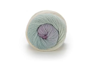 Poema Cashmere Fb. 104 Natur-hellblau-flieder
