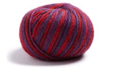 Cusco Alpaka Multicolorgarn Rot-Brombeere von Lamana
