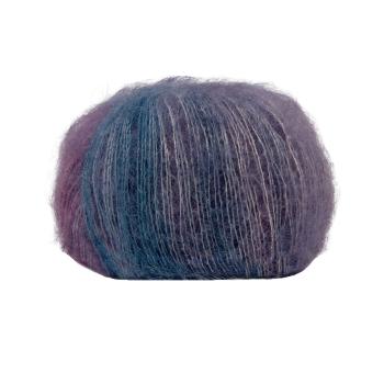 Lana Gatto Silk Mohair Printed Fb. 30993 Blau-lila