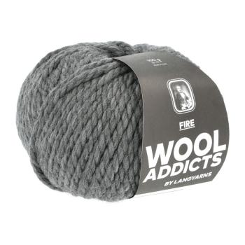Wooladdicts Fire Fb. 0005 Grau melange Merino Extrafein Super Bulky